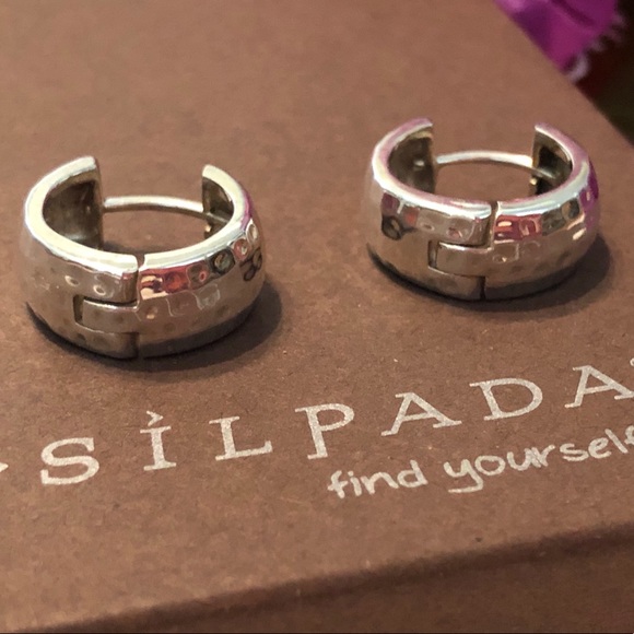 Silpada Sterling Silver Huggie Hoop Earrings P1636 - Picture 11 of 16